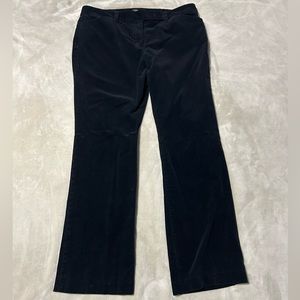 Ann Taylor Factory Petite Curvy Black Corduroy Pants